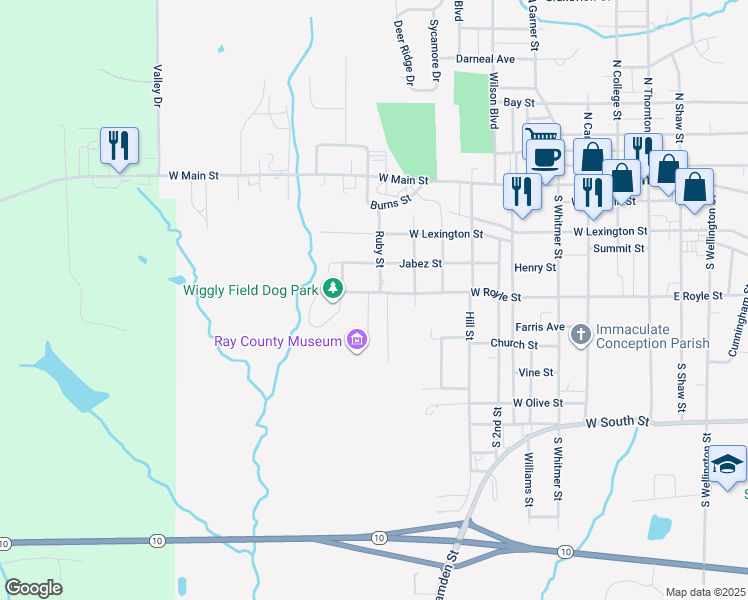 map of restaurants, bars, coffee shops, grocery stores, and more near 809 West Royle Street in Richmond