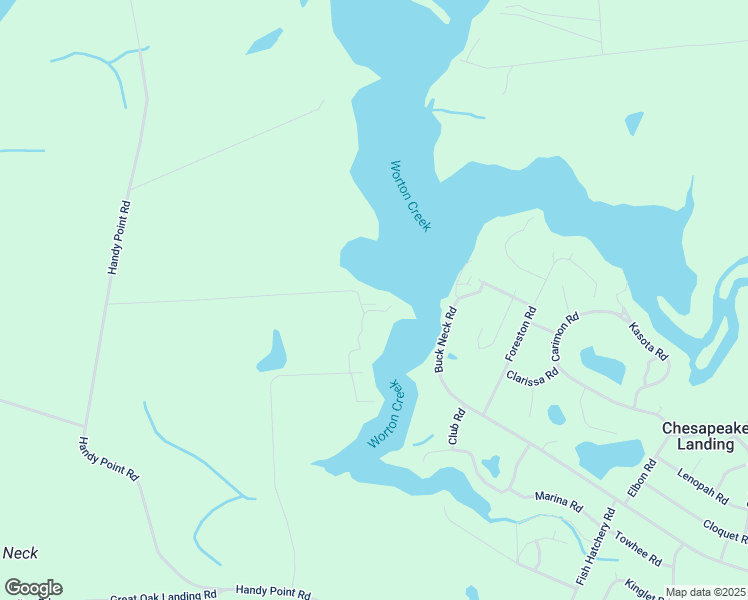 map of restaurants, bars, coffee shops, grocery stores, and more near 23153 Green Point Road in Worton