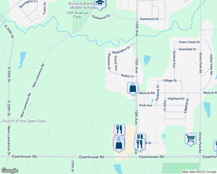 map of restaurants, bars, coffee shops, grocery stores, and more near 4411 Grand Ct in Leavenworth