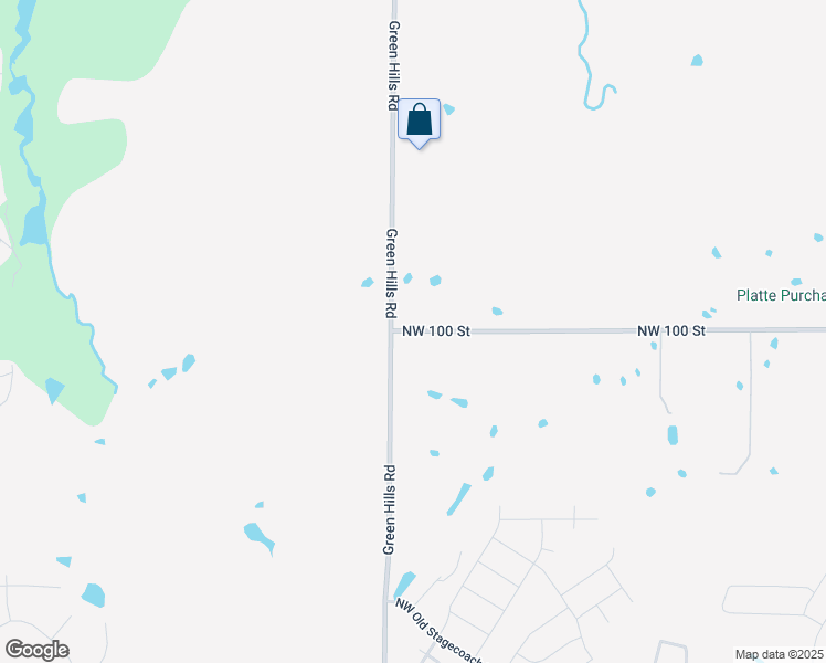 map of restaurants, bars, coffee shops, grocery stores, and more near 4301 Northwest 100 Street in Kansas City
