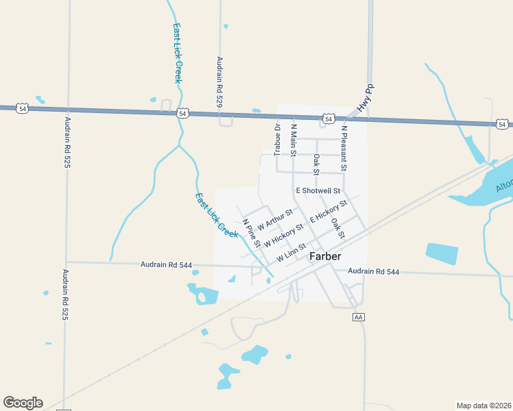 map of restaurants, bars, coffee shops, grocery stores, and more near 214 West Harrison Street in Farber