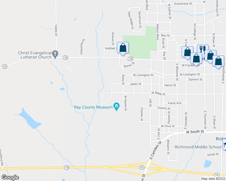map of restaurants, bars, coffee shops, grocery stores, and more near 1008 West Royle Street in Richmond