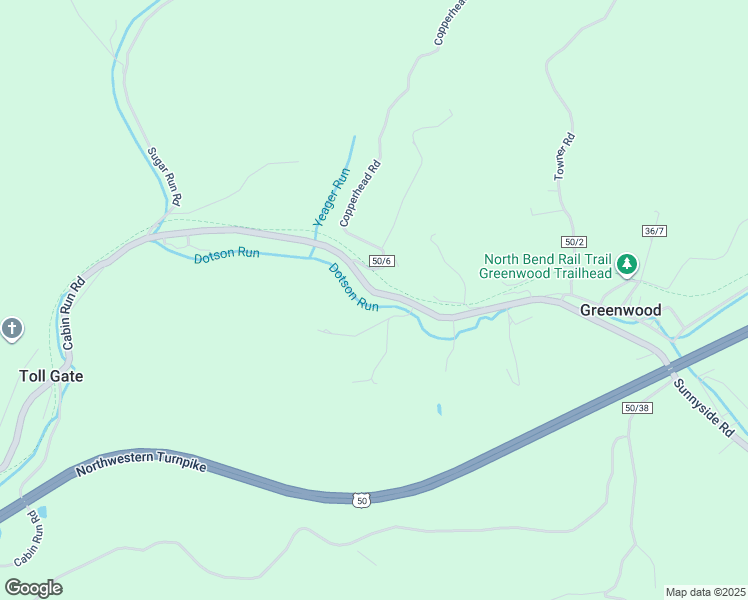 map of restaurants, bars, coffee shops, grocery stores, and more near 3402 Sunnyside Road in Pennsboro
