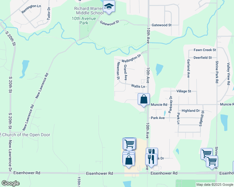 map of restaurants, bars, coffee shops, grocery stores, and more near 4411 Grand Court in Leavenworth