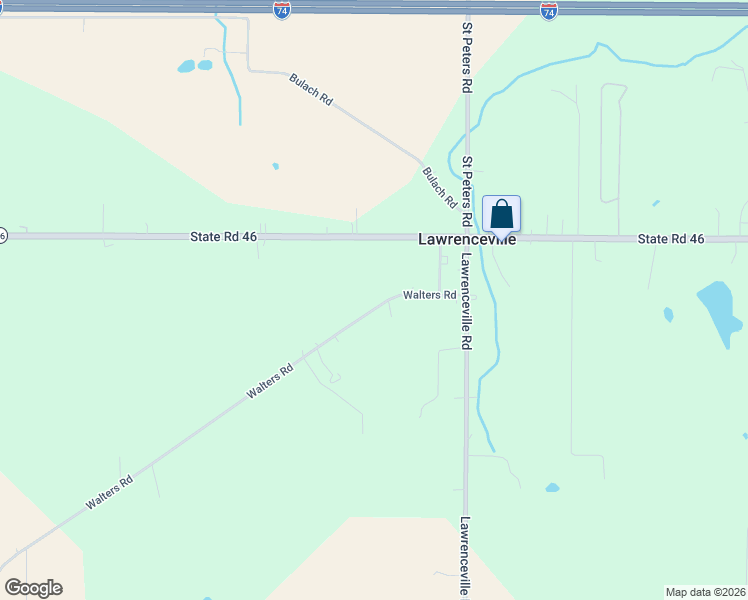 map of restaurants, bars, coffee shops, grocery stores, and more near 12173 Walters Road in Sunman