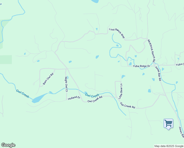 map of restaurants, bars, coffee shops, grocery stores, and more near 13865 Pau Hana Way in Nevada City