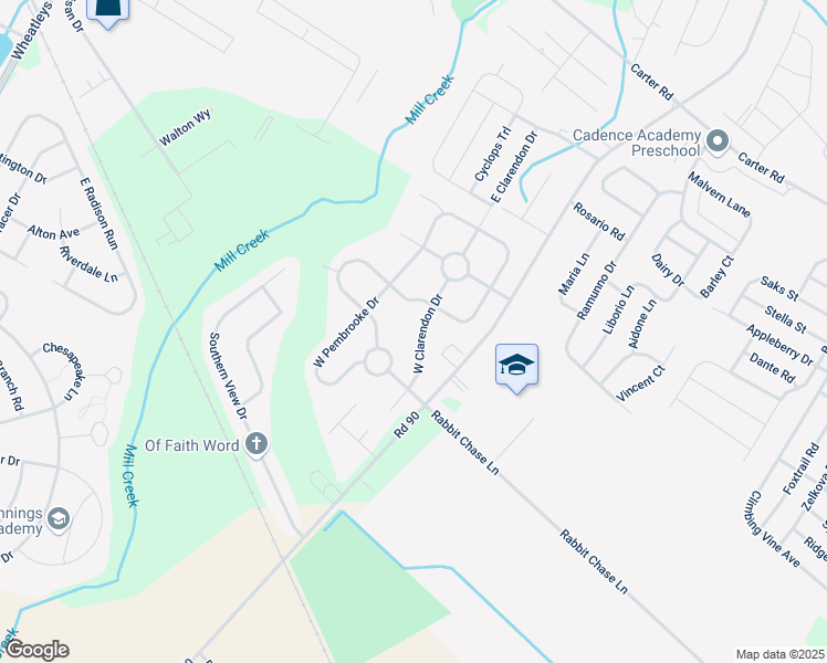 map of restaurants, bars, coffee shops, grocery stores, and more near 126 West Clarendon Drive in Smyrna