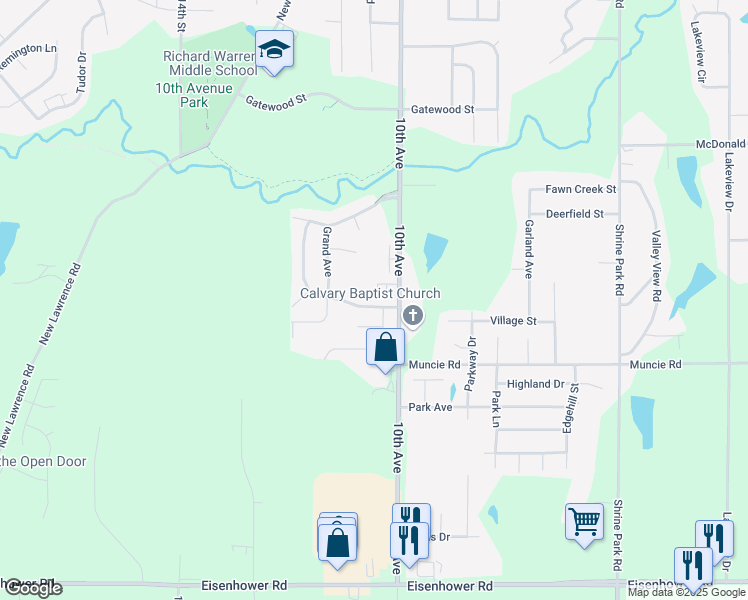 map of restaurants, bars, coffee shops, grocery stores, and more near 4300 Ironwood Drive in Leavenworth