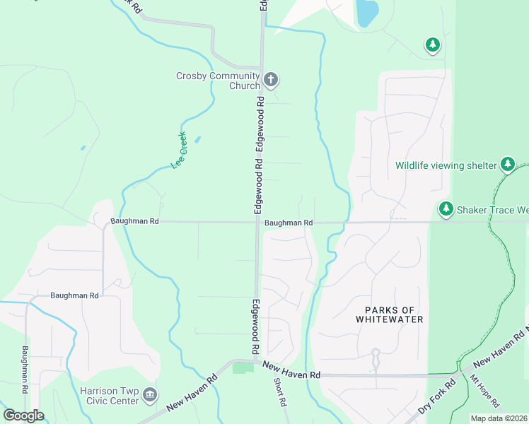map of restaurants, bars, coffee shops, grocery stores, and more near 9686 Baughman Road in Harrison