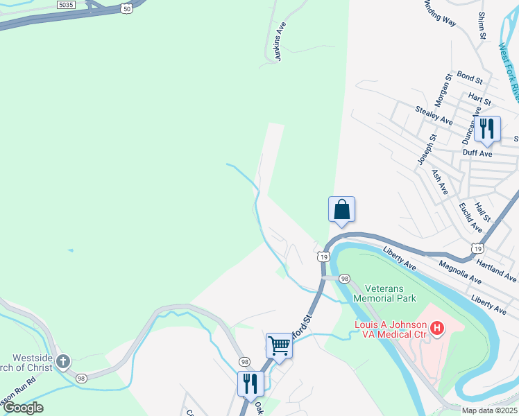 map of restaurants, bars, coffee shops, grocery stores, and more near 373 Stoneybrook Road in Clarksburg