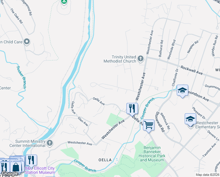 map of restaurants, bars, coffee shops, grocery stores, and more near 702 Marianne Lane in Catonsville