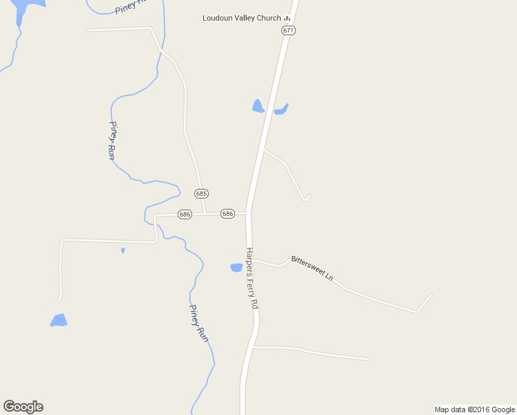 map of restaurants, bars, coffee shops, grocery stores, and more near 12242 Harpers Ferry Road in Purcellville