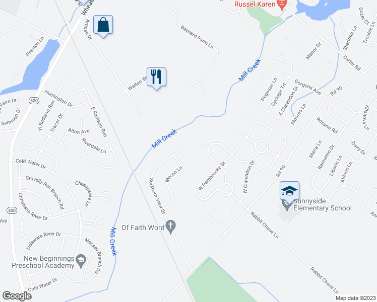 map of restaurants, bars, coffee shops, grocery stores, and more near 56 Sumter Court in Smyrna