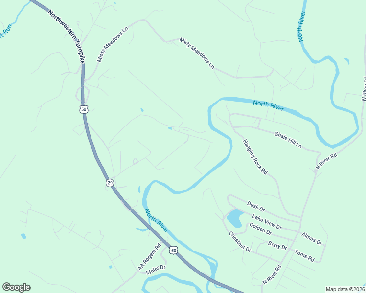 map of restaurants, bars, coffee shops, grocery stores, and more near 244 Muddy Road in Augusta