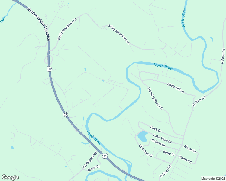 map of restaurants, bars, coffee shops, grocery stores, and more near 244 Muddy Road in Augusta