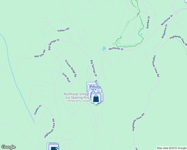 map of restaurants, bars, coffee shops, grocery stores, and more near 7401 Larkspur Lane in Truckee