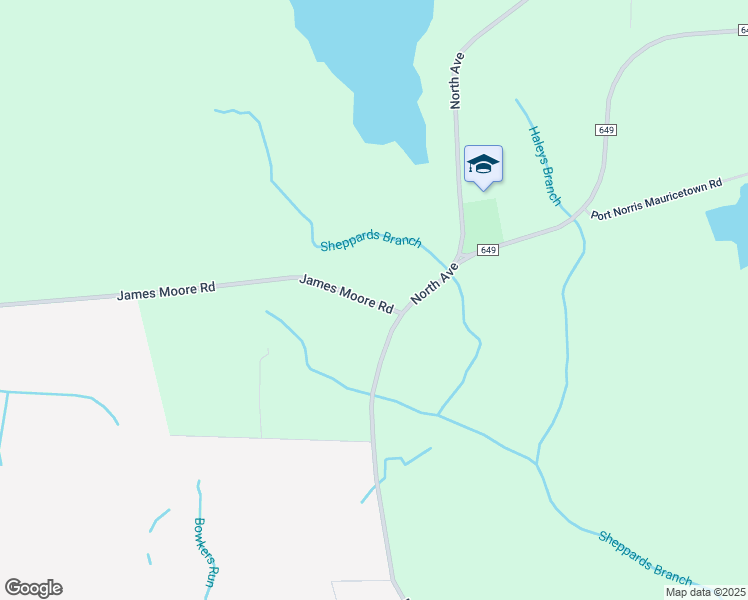 map of restaurants, bars, coffee shops, grocery stores, and more near 7122 James Moore Road in Commercial Township
