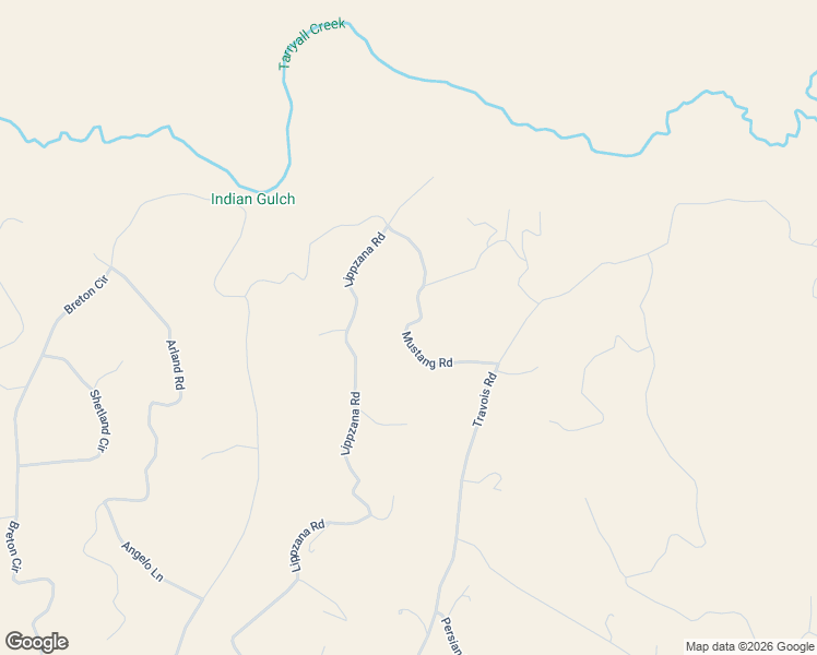 map of restaurants, bars, coffee shops, grocery stores, and more near Mustang Road in Jefferson