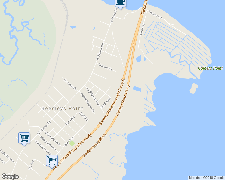 map of restaurants, bars, coffee shops, grocery stores, and more near 613 Keats Avenue in Marmora