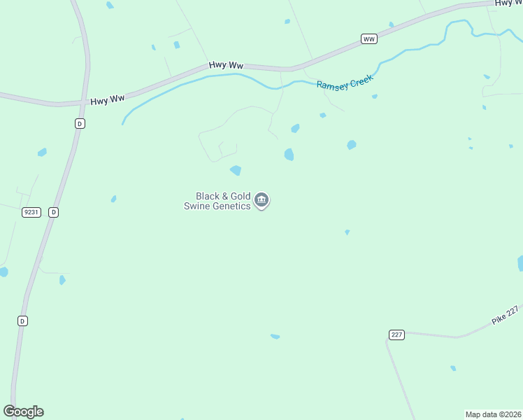 map of restaurants, bars, coffee shops, grocery stores, and more near 26409 Highway Ww in Eolia