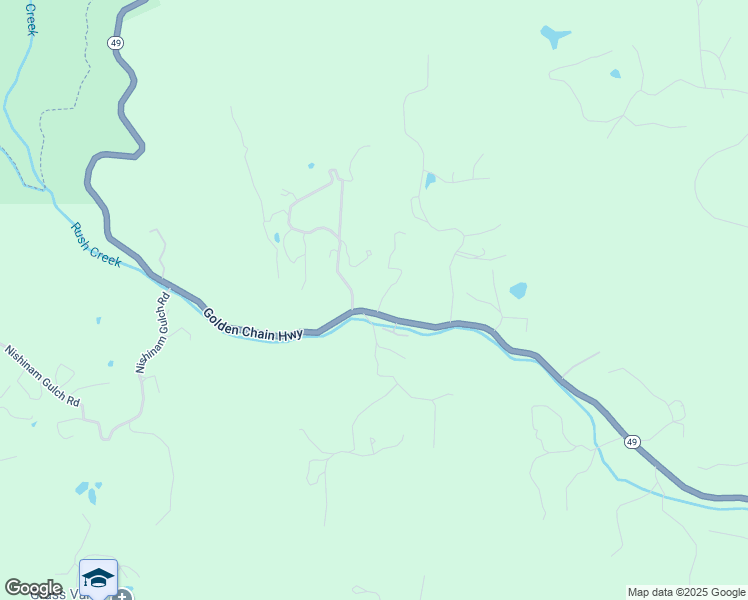 map of restaurants, bars, coffee shops, grocery stores, and more near 18963 California 49 in Nevada City