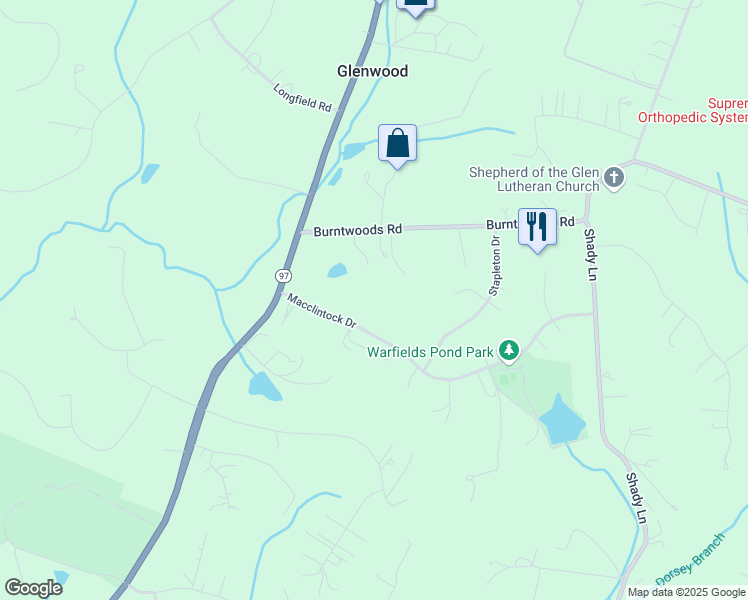 map of restaurants, bars, coffee shops, grocery stores, and more near in Glenwood