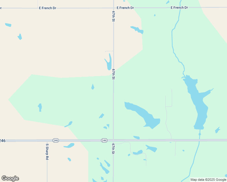 map of restaurants, bars, coffee shops, grocery stores, and more near 67th Street in Vigo County
