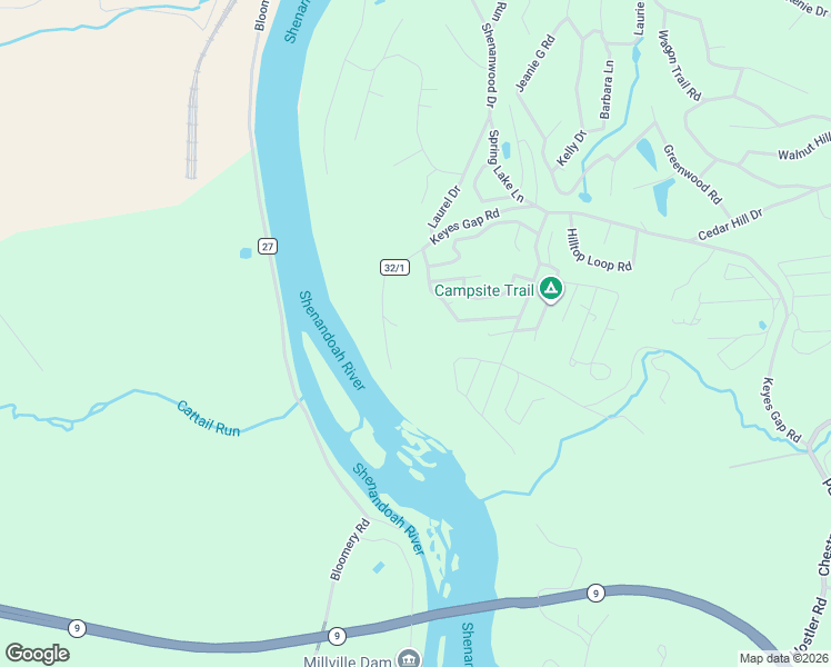 map of restaurants, bars, coffee shops, grocery stores, and more near 87 Shenandoah Ranch Road in Harpers Ferry