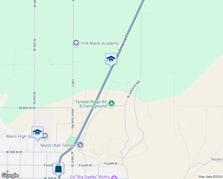 map of restaurants, bars, coffee shops, grocery stores, and more near in Manti