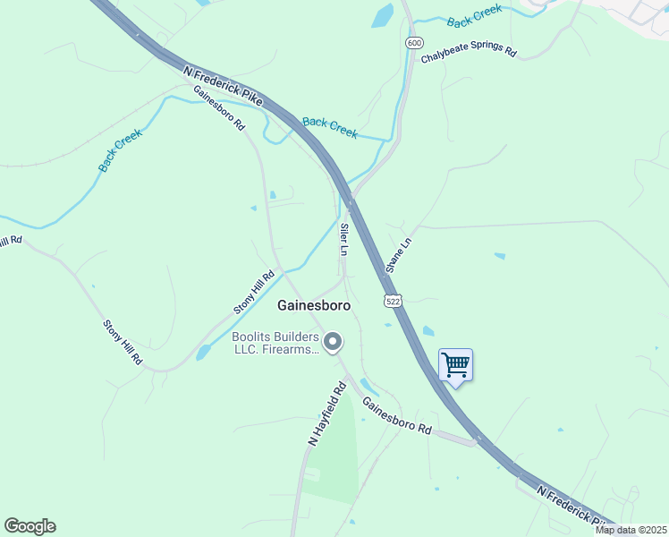 map of restaurants, bars, coffee shops, grocery stores, and more near 153 Siler Lane in Winchester