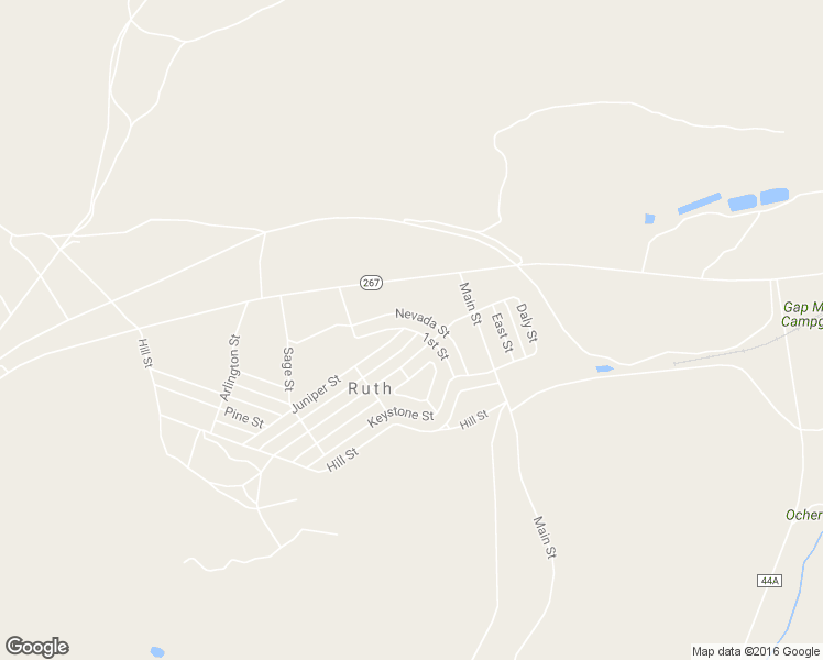 map of restaurants, bars, coffee shops, grocery stores, and more near 36 1st Street in Ruth