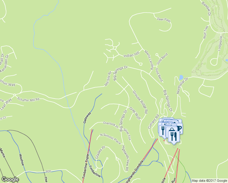 map of restaurants, bars, coffee shops, grocery stores, and more near 1808 Woods Point Way in Truckee