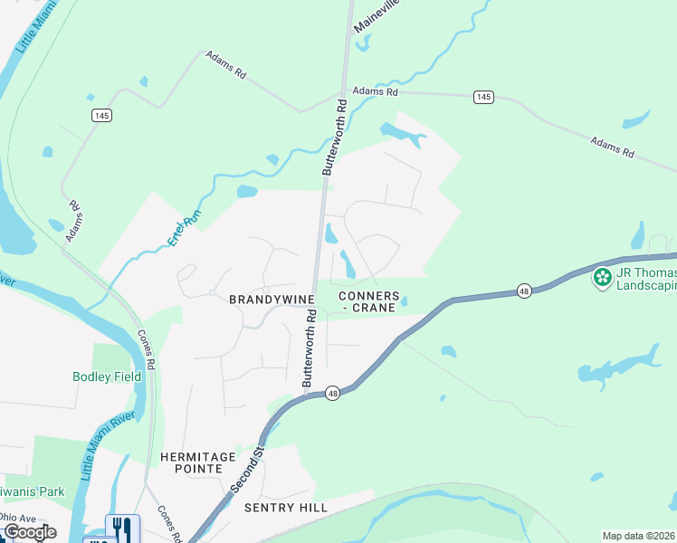 map of restaurants, bars, coffee shops, grocery stores, and more near 203 Decatur Lane in Loveland