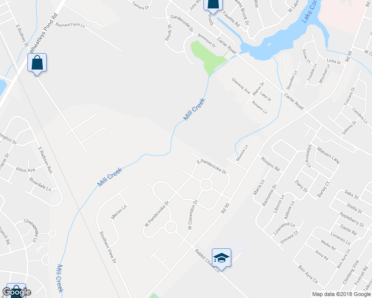 map of restaurants, bars, coffee shops, grocery stores, and more near 70 Fairmont Court in Smyrna