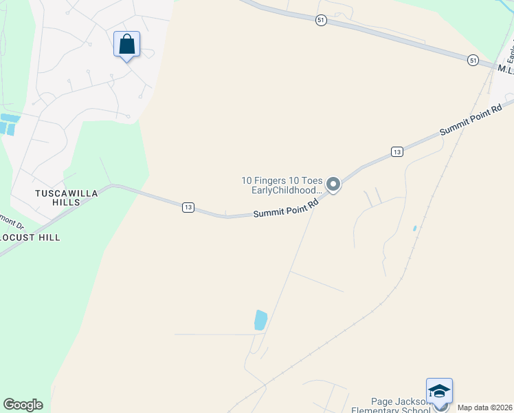 map of restaurants, bars, coffee shops, grocery stores, and more near 8099 Summit Point Road in Charles Town