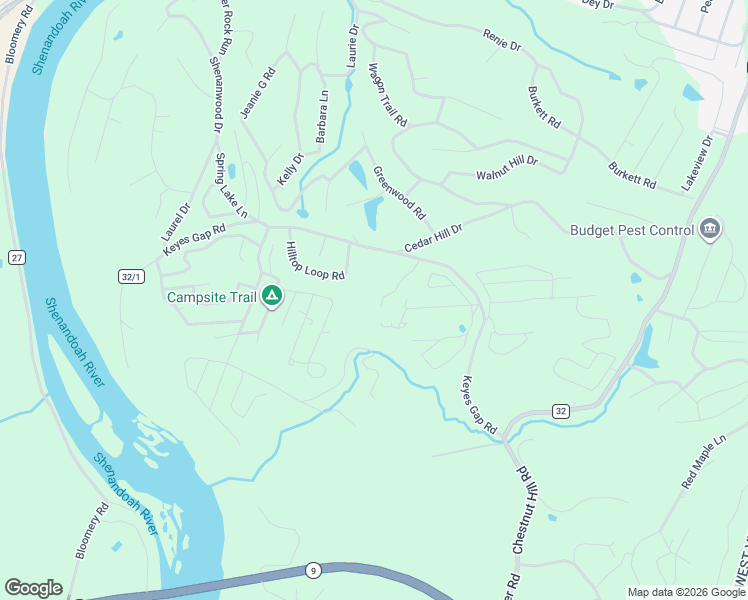 map of restaurants, bars, coffee shops, grocery stores, and more near 130 Rollison Road in Harpers Ferry