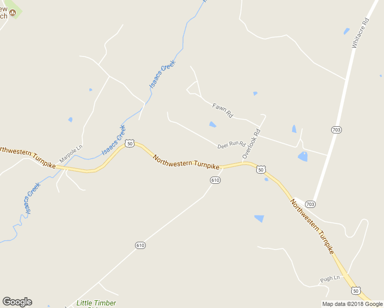 map of restaurants, bars, coffee shops, grocery stores, and more near 8160 Northwestern Pike in Gore