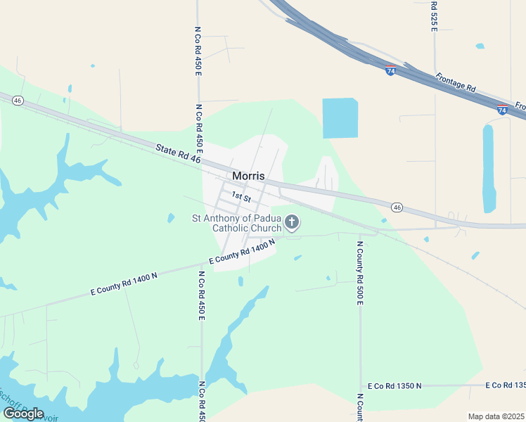 map of restaurants, bars, coffee shops, grocery stores, and more near in Morris