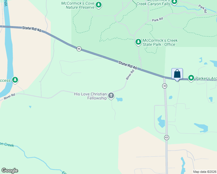 map of restaurants, bars, coffee shops, grocery stores, and more near 2167 River Road in Spencer