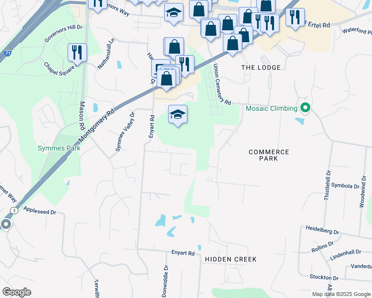 map of restaurants, bars, coffee shops, grocery stores, and more near 9168 Pinewood Drive in Loveland