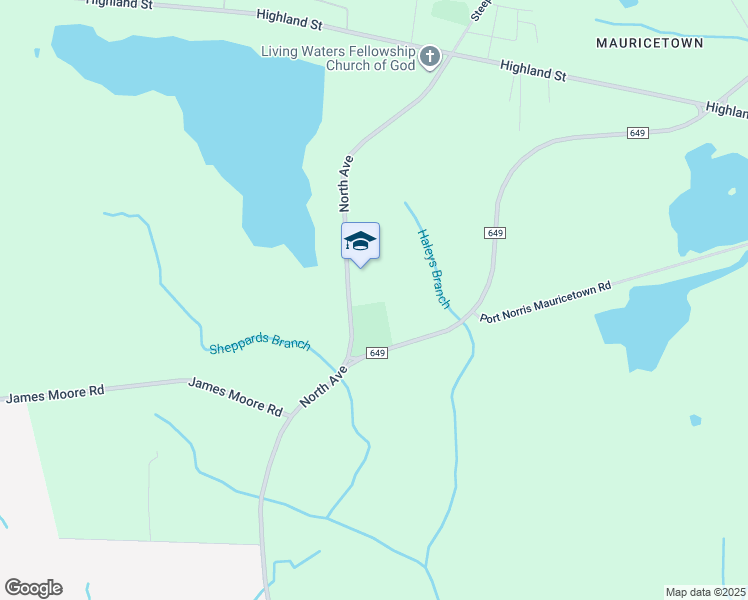 map of restaurants, bars, coffee shops, grocery stores, and more near 1308 North Avenue in Commercial Township
