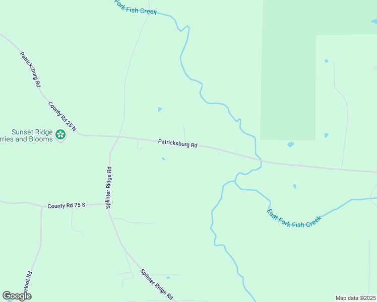 map of restaurants, bars, coffee shops, grocery stores, and more near 5554 Patricksburg Road in Spencer