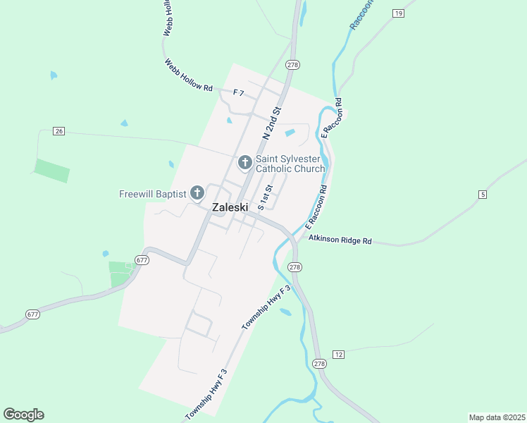 map of restaurants, bars, coffee shops, grocery stores, and more near 103 1st Street in McArthur
