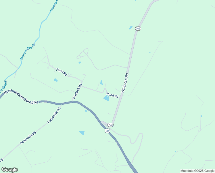 map of restaurants, bars, coffee shops, grocery stores, and more near 203 Pond Road in Gore