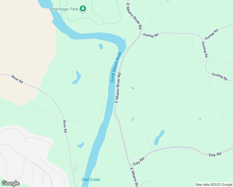 map of restaurants, bars, coffee shops, grocery stores, and more near 11010 East Miami River Road in Cincinnati
