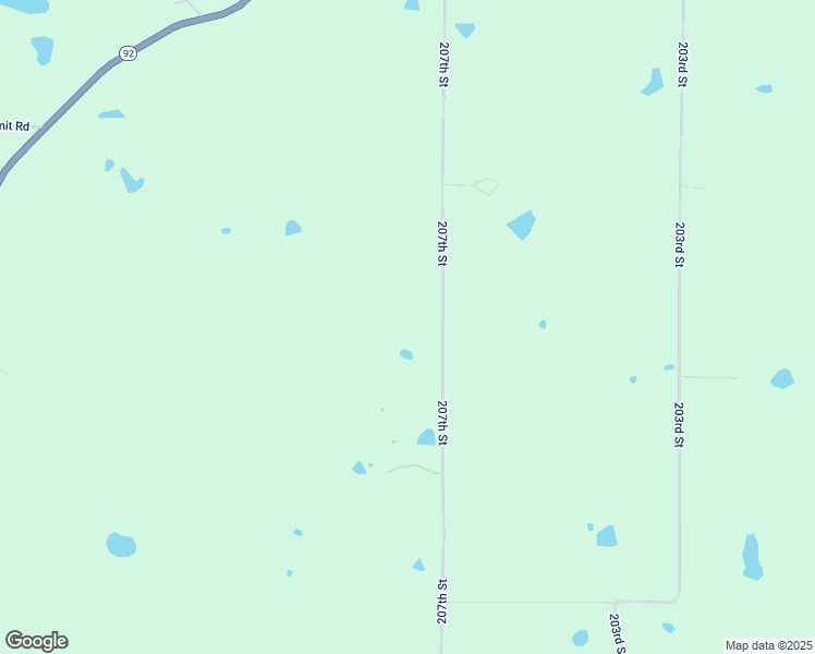 map of restaurants, bars, coffee shops, grocery stores, and more near 28095 207th Street in Easton
