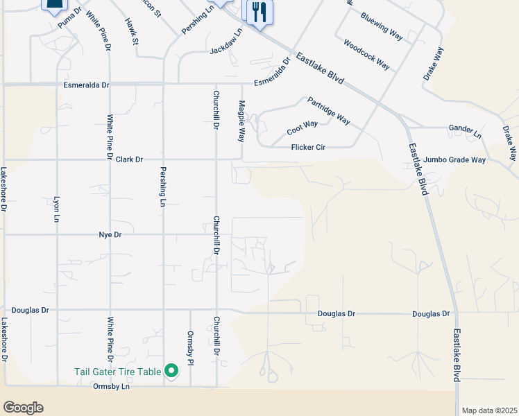 map of restaurants, bars, coffee shops, grocery stores, and more near 3135 Holly Lane in Carson City