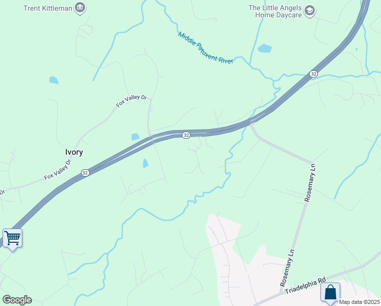 map of restaurants, bars, coffee shops, grocery stores, and more near 3120 Stiles Way in West Friendship