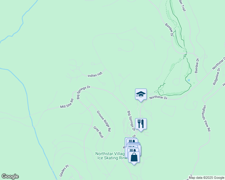 map of restaurants, bars, coffee shops, grocery stores, and more near 1001 Martis Landing in Truckee
