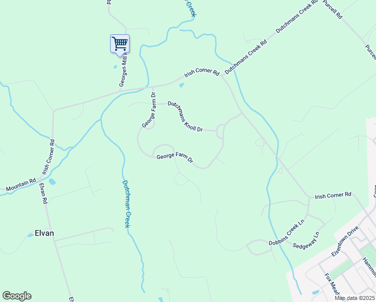 map of restaurants, bars, coffee shops, grocery stores, and more near 12002 George Farm Drive in Lovettsville